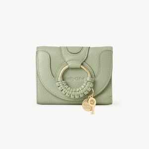 NWT See By Chloé Hana Trifold Compact Wallet in Misty Forest (Light Green)